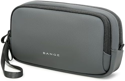 BANGE Cable Organizer Pouch，Water Resistant Tech Accessories Bag Carry Storage，Electronic Accessory Case for Charger, Cables, Power Bank, Hard Drive, Cords by BANGE