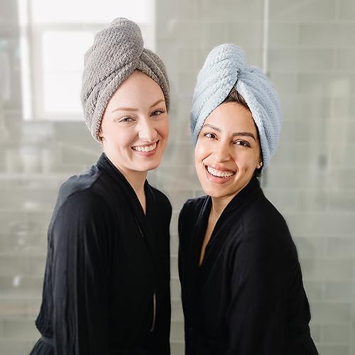 ROLSHOL 4 Pack Extra Large Microfiber Hair Towel Wraps for Women - Image 5