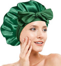 Silk Bonnet for Women,Adjustable Double Layer Sleep Cap by Doitory