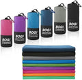 BOGI Microfiber Travel Sports Towel-Quick Dry Soft Lightweight Absorbent Compact for Camping Gym Beach Bath Yoga Backpacking (S:16''x32'',2Pcs-Black) by BOGI