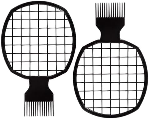TIKMNO Upgraded 2-Piece Hair Twist Comb Hair Sponge Brush Set - Superior Curl Definition for Men and Women (Black) by Unknown