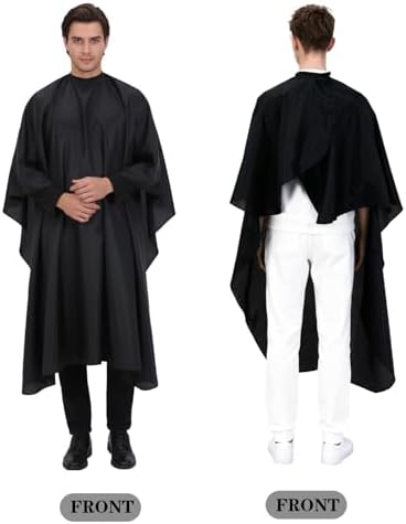 12 Pcs Barber Cape with Adjustable Snap Closure Waterproof, 59 x 47 Inch - Image 6