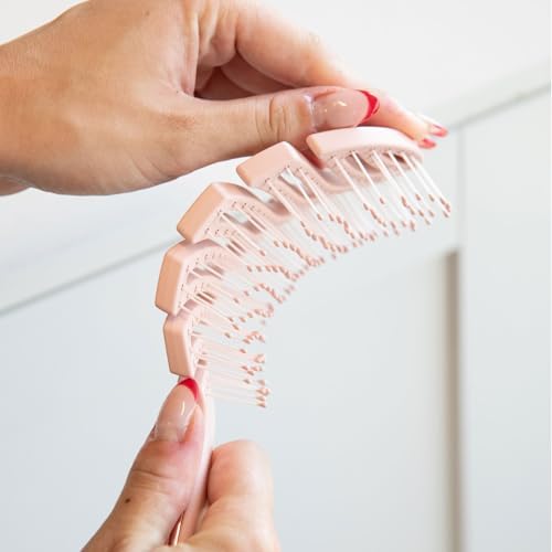 FRAMAR Vented Pink Hair Brush For Women, Flex Brush With Bendable Frame - Image 6