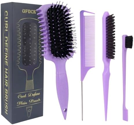 Curl Defining Brush, Curly Hair Brush Products for Effortlessly Detangling Shaping and Styling Women's Men's Curls on All Wet or Dry Hair Types, Reduces Frizz by Unknown
