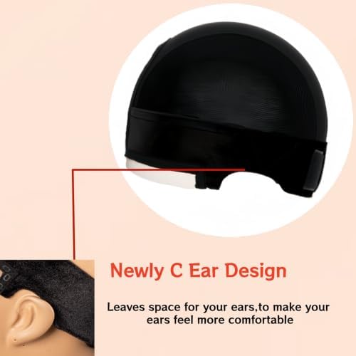 Riemann Lace Built in silicone Wig Grip Cap for Women,1 PCS (Black) - Image 4