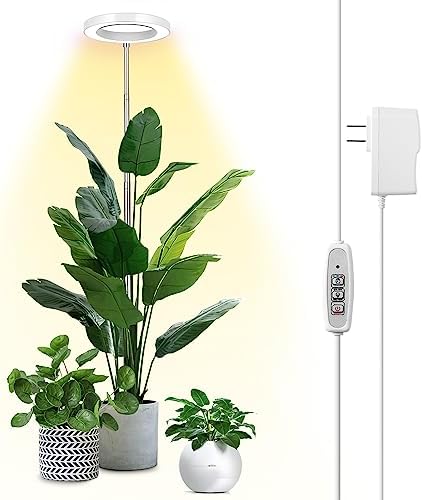 LBW 6.3" Grow Light, 72 LEDs Full Spectrum Grow Lights for Indoor Plants by LBW