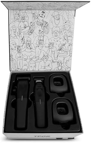 TPOB Play Barber Hair Clipper and Trimmer for Men 7500 RPM with Rubber Grips (Blackout 2 Set) - Image 4