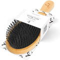 Detangler Bristle Bamboo Hair Brush - For Women, Men, and Kids, Versatile for Wet or Dry Hair, Use With Hair Products by BeautybyEarth