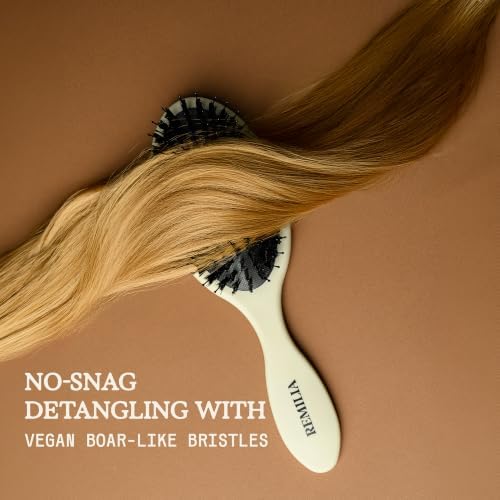 Smoothing Paddle Hair Brush for Frizz Control, Snag free Scalp Comfort - Image 2