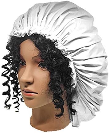 ELEBOX Premium Collection Super Jumbo Shower Cap White - Image 3