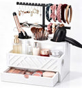 Xuhal Hair Tool Organizer Hair Dryer Holder, Headband Rack & Drawer, White by Xuhal