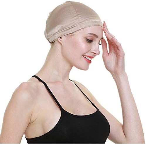 Wig Cap-100% Mulberry Silk Breathable Soft for Bald Head Available All The Year - Image 6