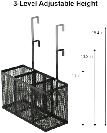 Hair Tool Organizer, Adjustable Height Hair Dryer Holder, Black - Image 3