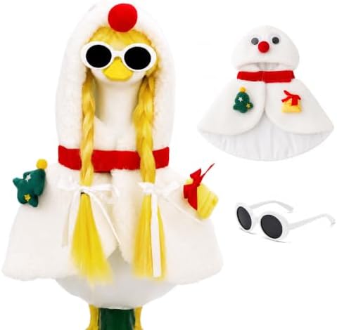 3 PCS Porch Goose Outfits Christmas Snowman Set for 17 & 23In Goose Statue by ZYIDBNG