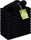 Utopia Towels Bleach Proof Salon Towels, Pack of 12, 16x27 in, Black by UTOPIATOWELS