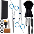 15 pcs Hair Cutting Scissors Professional, Thinning Shears for Hair Cutting, Stainless Steel Barber Scissors, Lengnoyp Haircut Scissors Hair Cutting Kit for Women, Men by lengnoyp