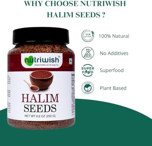 Nutriwish Halim Seeds (Aliv/Garden Cress Seeds), 250 g | Nutrient-Rich Superfood Seeds for Eating | Perfect for Salads, Soups, Smoothies, Baking, Protein Snacks & Everyday Wellness Nutrition - Image 3