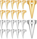 20PCS Stitch Braid Tool Finger, Hair Parting Tool for Women Hair Extensions Stitch Braiding Finger Styling Supplies (Gold, Silver) by Unknown