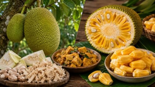 Set of 2 Jackfruit Live Plants, 7-12 in, with Pot - Image 2