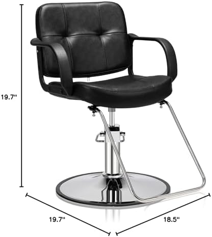 OmySalon Salon Styling Chair Heavy Duty for Stylist Hair Cutting, Hydraulic Barber Swivel Chair, Hairdressing Tattoo Beauty Spa Equipment - Image 3