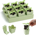 Seed Starter Tray with Lift-Out Handles for Easy Transplanting by GreenBazzar