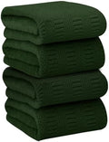 JML Microfiber Bath Towels Set of 4, 30" x 60", Olive-Green by JML
