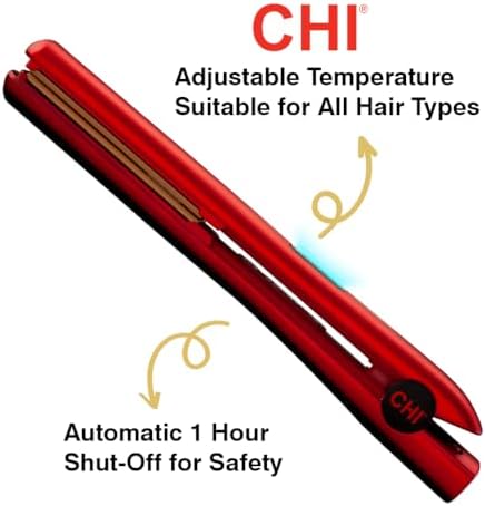 CHI Original Digital Ceramic Hair Straightener 1", Ruby Red - Image 3