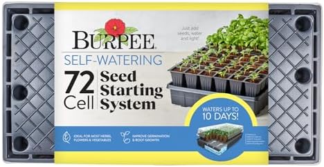 Burpee 72-Cell Self-Watering Seed Starter Kit for Indoor Seed Starting by Burpee