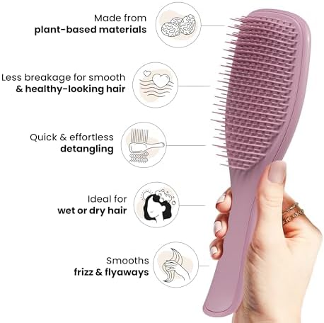 Tangle Teezer Plant-Based Ultimate Detangler Brush, All Hair Types, Purple - Image 4