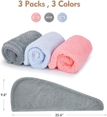 Stocking Stuffers for Women Teen Girls Microfiber Hair Towel for Women - Image 3