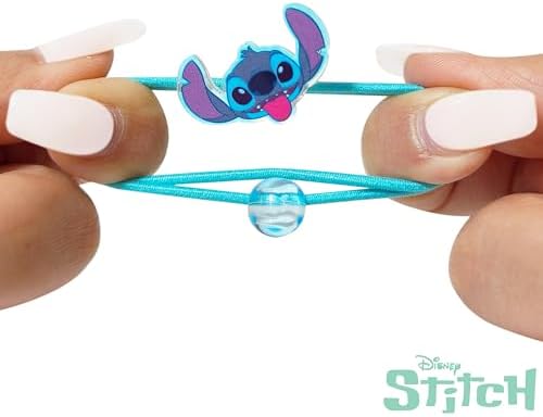 LUV HER Disney Lilo & Stitch Elastic Hair Ties for Girls - Multicolored, Durable Elastic - Pack of 6 - Ideal Hair Accessories for Ponytails & Buns, Ages 3+ - Image 5