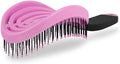 NuWay® DoubleC® Scalp Care Hair Brush – Patented Double Curve Design for Scalp Massage, Vented Blow-Dry Styling, Wet & Dry Hair, All Hair Types (Rose Pink) by NuWay4Hair