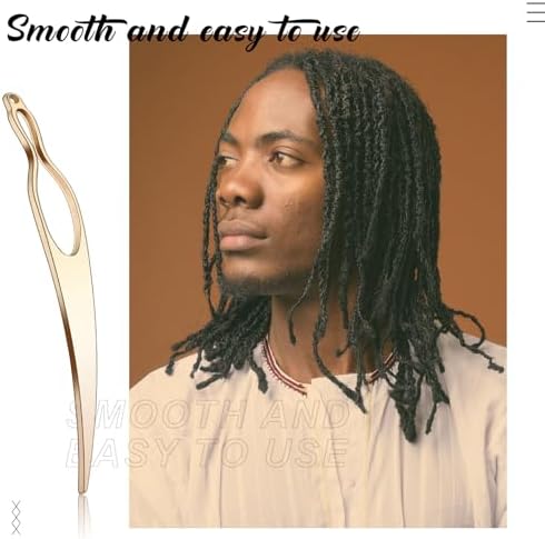 WILLBOND 4 Pcs Interlocking Tool for Locs, Gold - Image 3