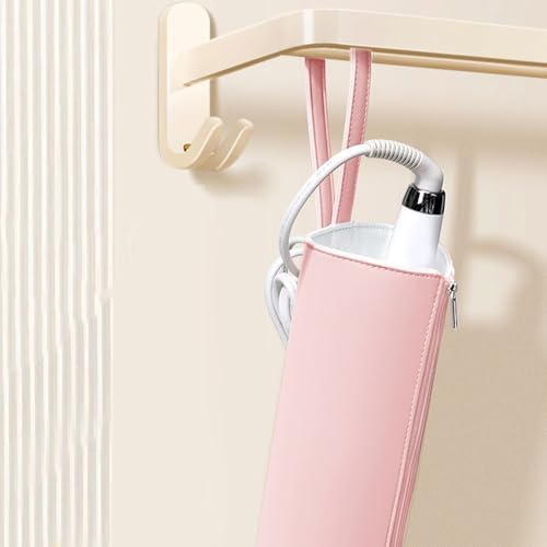 Ymiko Hair Curling Iron Bag Heat Travel Pouch for Styling Tools Storage with Hangable - Image 2