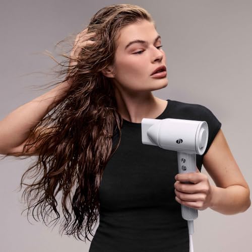 T3 LuxeDry Ionic Hair Dryer Set, Blow Dryer with Diffuser for Curly, Wavy & All Hair Types, Drying & Styling Concentrators, 3 Heat & 2 Speed Settings, Cool Shot, Frizz-Free Shine - Image 4