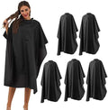 5 Pack Salon Cape Black Nylon Waterproof Hair Cutting Capes for Men by BSFHH