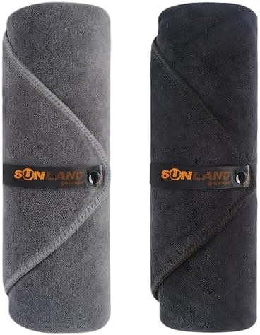 SUNLAND Microfiber Gym Bath Towels for Men Women 24x48In by SUNLAND