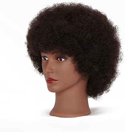 Hairingrid Mannequin Head African American with 100% Human Hair Manikin - Image 2