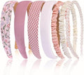 7 Pcs Headbands for Women Girls, Non Slip Cute Pearl Floral Padded Vintage Wide Fashion Multi-style Headbands for Girls by Unknown