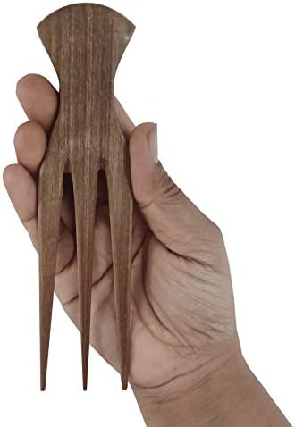 Plai Na Afro Pick Comb for African Hair | Wooden Parting Comb for Braiding & Cornrows by Unknown