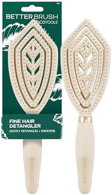 EcoTools Fine Hair Detangler, Fine Hair Brush, 1 Count (Pack of 12) by EcoTools