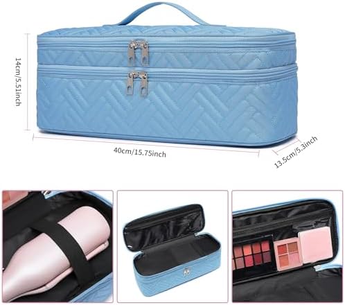 Double-Layer Carrying Case Apply to Revlon One-Step Hair Dryer, Travel Bag for Hair Volumizer/Styler,Water Resistant Storage Organizer Box,Compatible with FlexStyle Attachment (Bag Only) - Image 5
