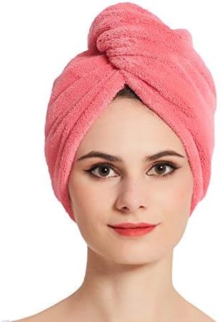 HOPESHINE Hair Drying Towel Twist Soft Shower Microfiber Towels for Curly Girls Hair Turban Wrap Fast Drying Ultra Absorbent Cap Great Gift for Women (3-Pack Dark Grey+Grey+Light Crimson) - Image 5