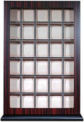 TIMELYBUYS 30 Piece Ebony Wood Watch Display Wall Hanging Case and Storage Organizer Box and Stand Father's Day Gift by TimelyBuys