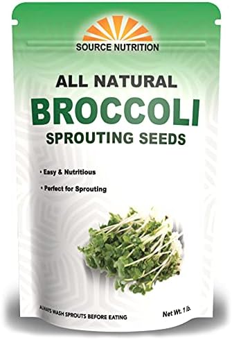 1 lb Broccoli Sprouting Seeds - Perfect for Sprouting & Microgreens, Rich in Sulforaphane, USA Grown (Resealable Bag) by TradeKing
