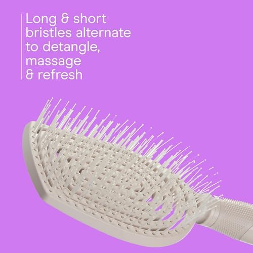Conair Hair Brush Set, Scalp Care Detangling, 2-Pack, Grey Luxe - Image 3