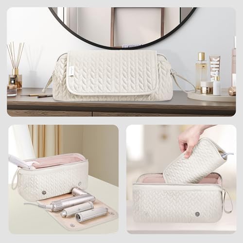 KarSyon Hair Tools Travel Bag with Hot Tool Mat 2 in 1 Organizer Bags - Image 2