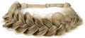 Synthetic Hair Braided Headband Classic Wide Strands Wedding Disorderly Fluffy Braids Wig Band Women Beauty Accessory by TOECWEGR