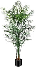 6ft Artificial Palm Tree Indoor, Large Fake Tropical Areca Palm with 18 Trunks, Tall Faux Floor Plants for Indoor Living Rooms Offices Bedroom Home Decor by Unknown
