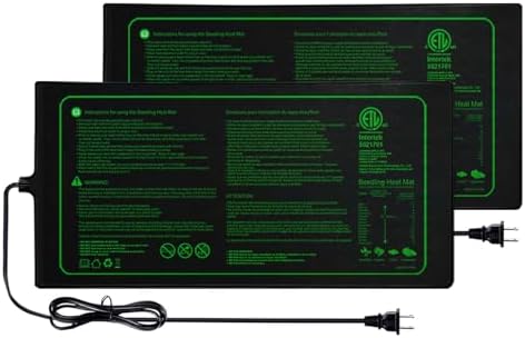 10"x20" Seedling Heat Mat for Seed Starting and Germination,2 Pack by Unknown
